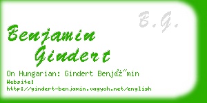 benjamin gindert business card